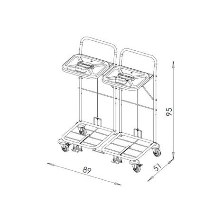 LOGISTICS TROLLEY VAKO80C / 2 - 8005