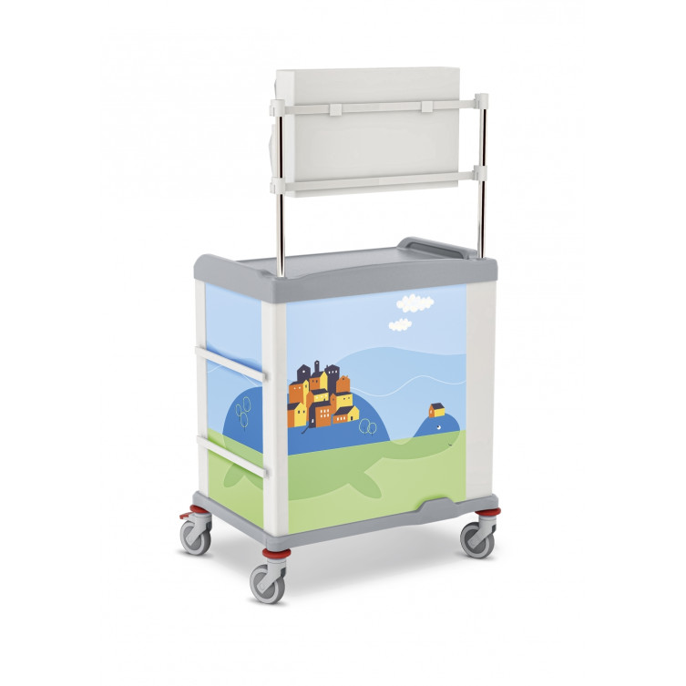 MULTIFUNCTIONAL TROLLEY FOR THE PEDIATRIC CABINET