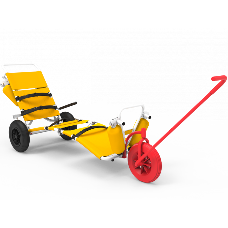 ADDITIONAL FRONT WHEEL WITH HANDLE FOR TRANSPORTING SOFAO ON THE BEACH