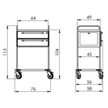 Treatment trolley NEREZ2770