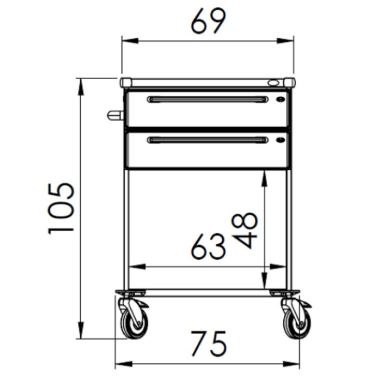 Procedure trolley  ZV1192NPLUS*