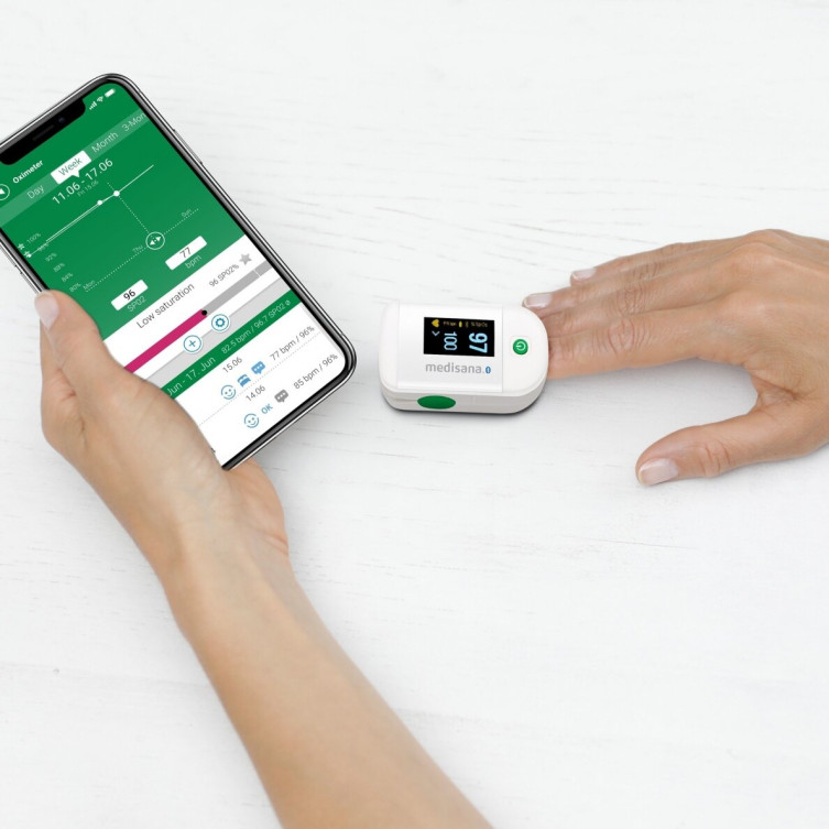 PULSOKSIMETRAS MEDISANA PM 100 CONNECT (SU BLUETOOTH)