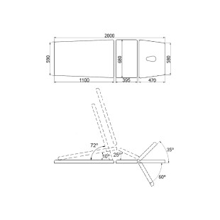 STALAS REABILITACIJAI XSR 3 LE