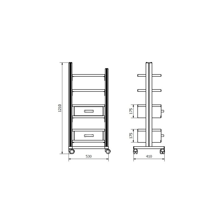 TROLLEY FOR MEDICAL EQUIPMENT STA6