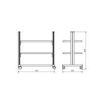 TROLLEY FOR MEDICAL EQUIPMENT STA7