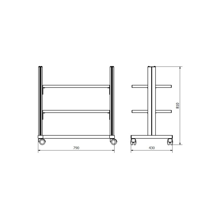 TROLLEY FOR MEDICAL EQUIPMENT STA7