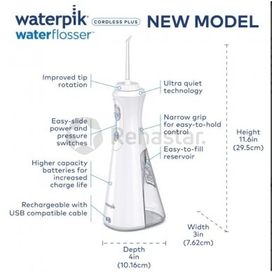 Waterpik WP-490 cordless mouth irrigator