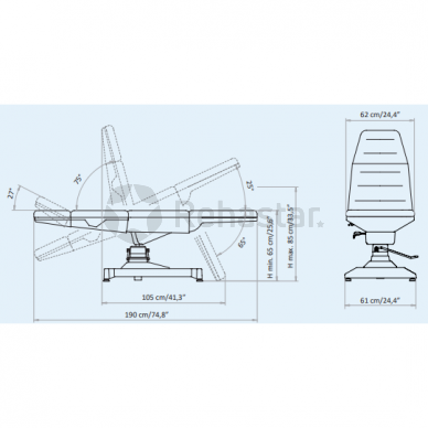 Multifunctional chair for blood sampling and procedures HEMO 2