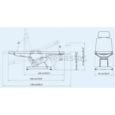 Multifunctional chair for blood sampling and procedures HEMO 3