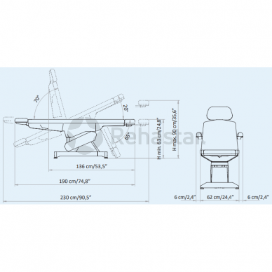 Multifunctional chair for blood sampling and procedures HEMO 4