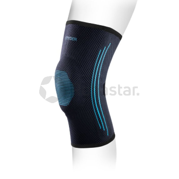 Elastic knee brace with patella cushion