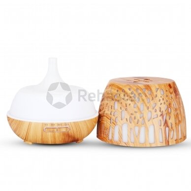 Essential oil diffuser, wood LED 400 ml