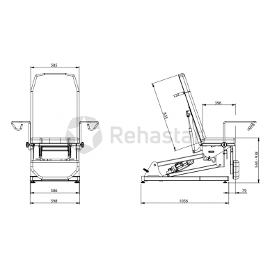 BEAUMOND BX4000 GYNAECOLOGICAL TABLE