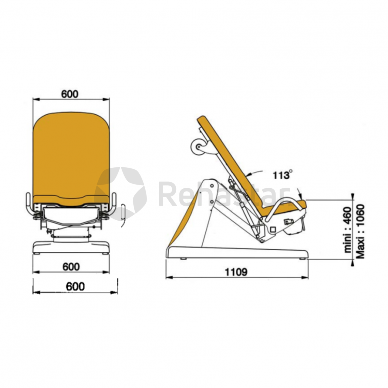 Gynecological chair ELANSA