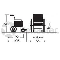 ILCA FOLDING ULTRALIGHT ELECTRIC WHEELCHAIR