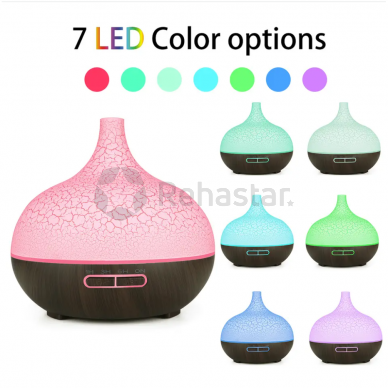 LED patterned essential oil diffuser. 400 ml