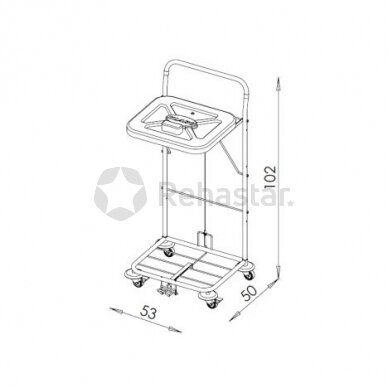 Logistikos vežimėlis VAKO120C/N - 23048KN