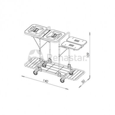 Logistikos vežimėlis VAKO120K - 1223319