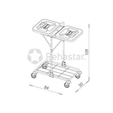 Тележка логистическая VAKO120G - 1233