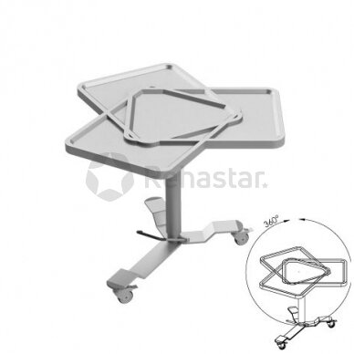 Stainless steel table for instruments MAYO 1113