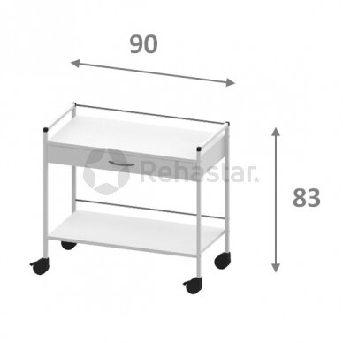 Procedure trolley with drawers higher 17277