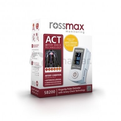 Пульсоксиметр на палец с "ACT" Rossmax SB200