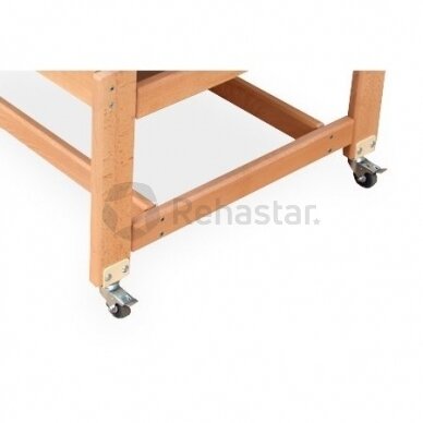 Castors for wooden examination table