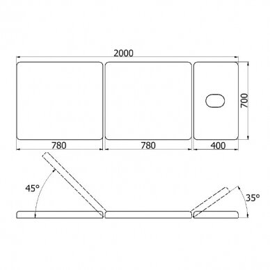 Wooden Examination Table RELAX MAX II