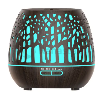 Essential oil diffuser, wood LED 400 ml