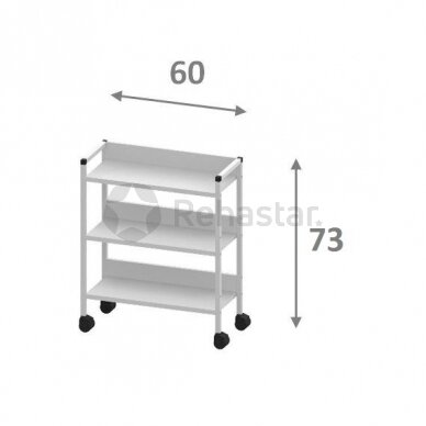 Transport and service trolley 12057