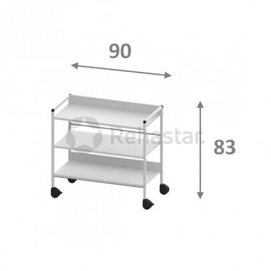 Transport and service trolley 17153