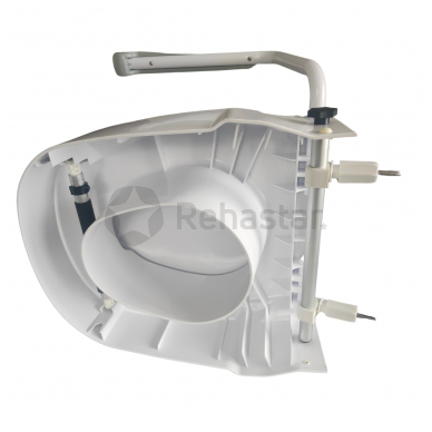 Toilet lift with armrests and lid