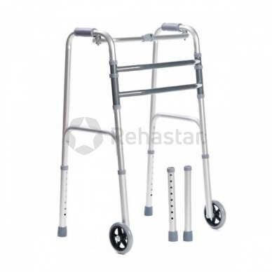 Walking frame with wheels TRIPLA