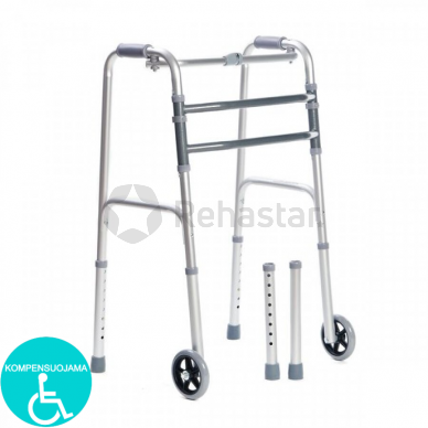 Walking frame with wheels TRIPLA