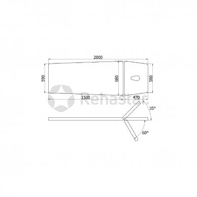 Stalas reabilitacijai XSR 2 E